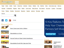 Tablet Screenshot of manualidadesplus.com